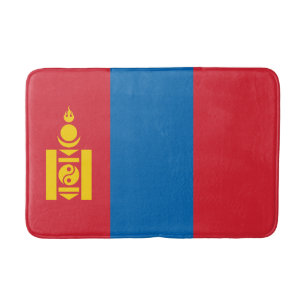 Tapis De Bain Drapeau de la Mongolie