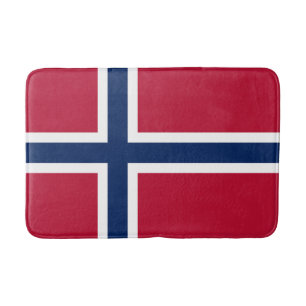 Tapis De Bain Drapeau de la Norvège