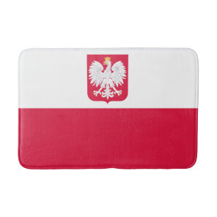 Tapis De Bain Drapeau de la Pologne