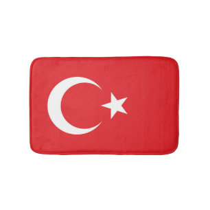Tapis De Bain Drapeau de la Turquie
