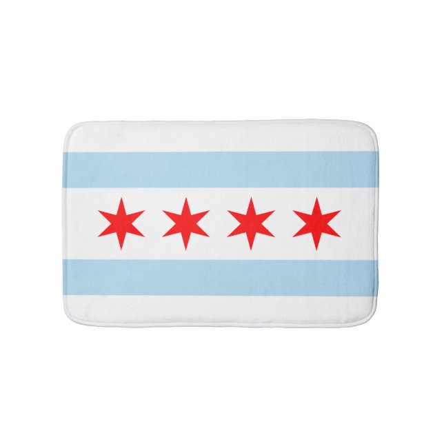 Tapis De Bain Drapeau de la ville de Chicago (Devant)