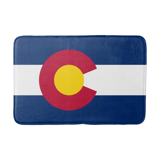 Tapis De Bain Drapeau de l'État du Colorado (Devant)