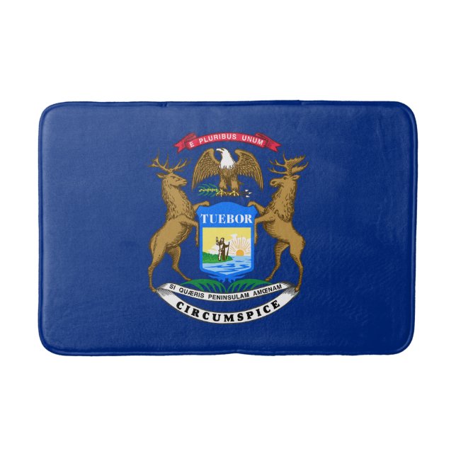 Tapis De Bain Drapeau de l'État du Michigan (Devant)