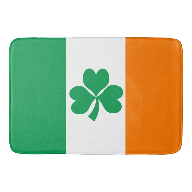 Tapis De Bain Drapeau de l'Irlande Shamrock (Devant)