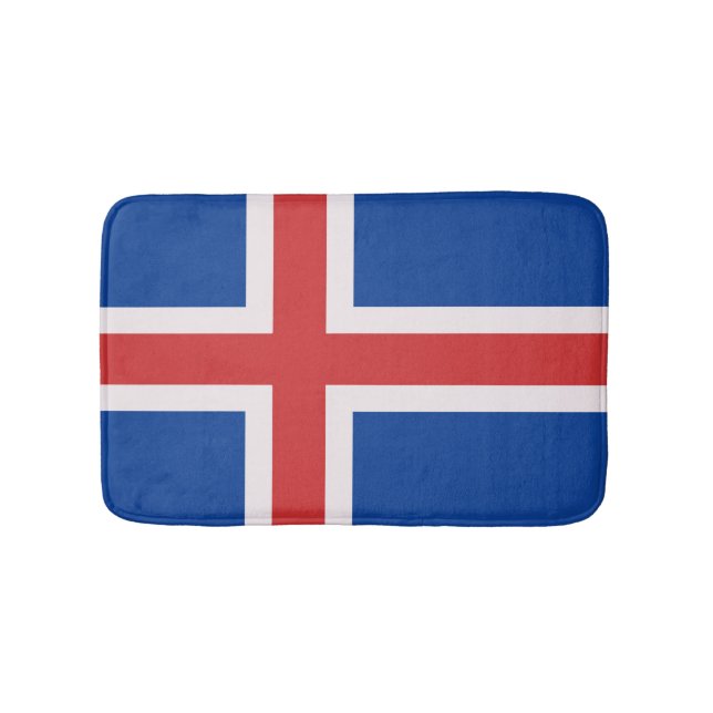 Tapis De Bain Drapeau de l'Islande (Devant)