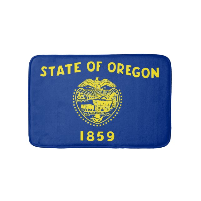Tapis De Bain Drapeau de l'Oregon, drapeau de l'État américain (Devant)