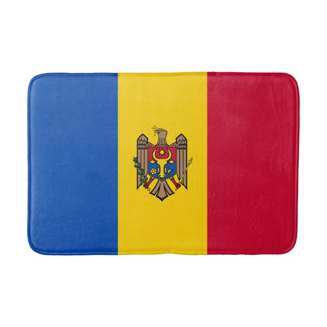 Tapis De Bain Drapeau de Moldova (Devant)