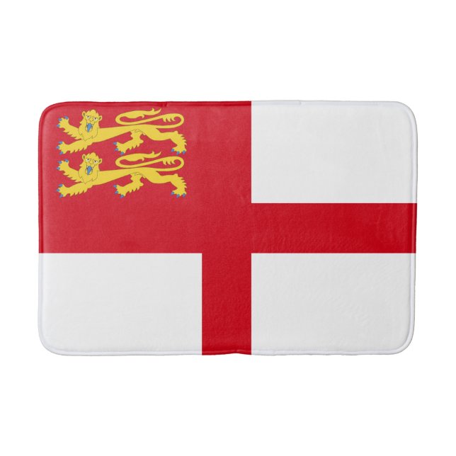 Tapis De Bain Drapeau de Sercq (Devant)