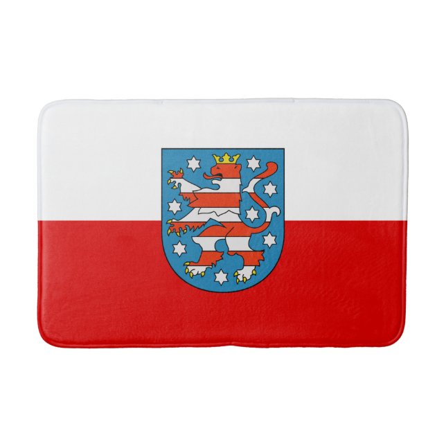 Tapis De Bain Drapeau de Thuringe de salle de bain Mat (Devant)
