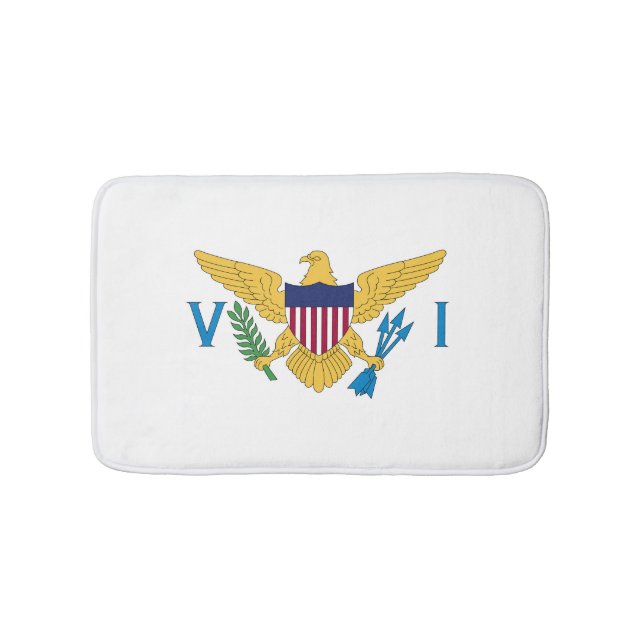 Tapis De Bain Drapeau des îles Vierges américaines (Devant)