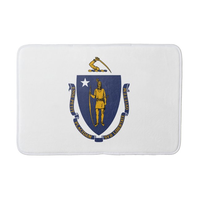 Tapis De Bain Drapeau d'État du Massachusetts (Devant)