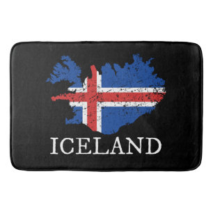 Tapis De Bain Drapeau d'Islande