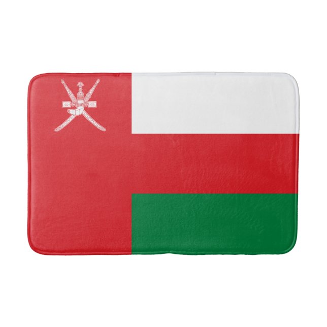 Tapis de bain Drapeau d'Oman (Devant)