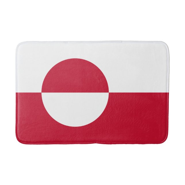 Tapis De Bain Drapeau du Groenland (Devant)
