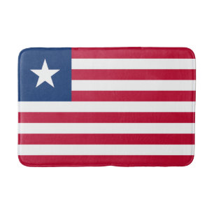 Tapis De Bain Drapeau du Liberia