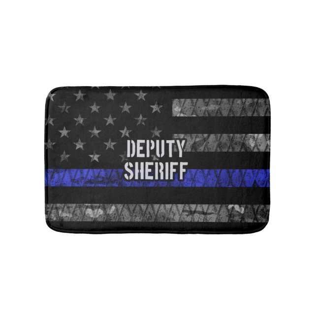 Tapis De Bain Drapeau en détresse du shérif adjoint (Devant)