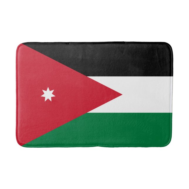 Tapis De Bain Drapeau Jordanie (Devant)
