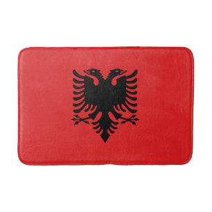 Tapis De Bain Drapeau patriotique albanais