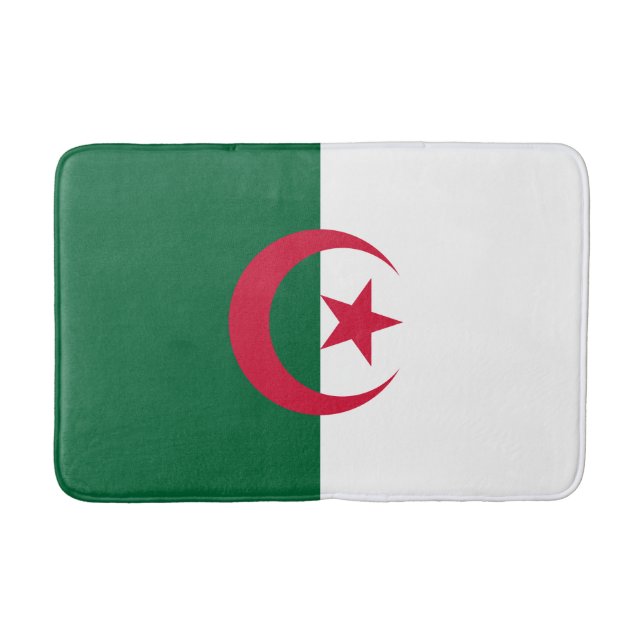 Tapis De Bain Drapeau patriotique algérien (Devant)