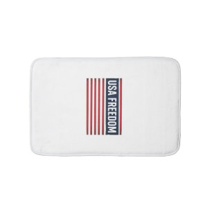 Tapis De Bain Drapeau patriotique de style USA Freedom Vector De