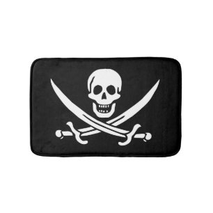 Tapis De Bain Drapeau Pirate