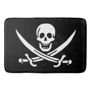 Tapis De Bain Drapeau Pirate Jolly Roger
