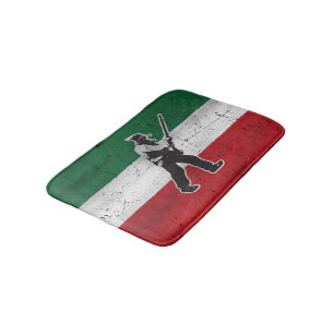 Tapis De Bain Drapeau Québec et Patriote Henri Julien érodé