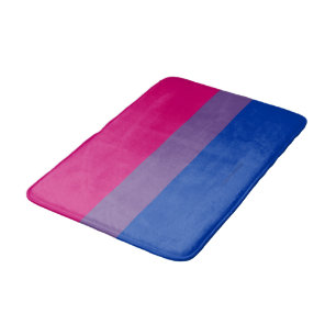 Tapis De Bain Drapeau SlipperyJoe's Bisexual Pride lavande-rose