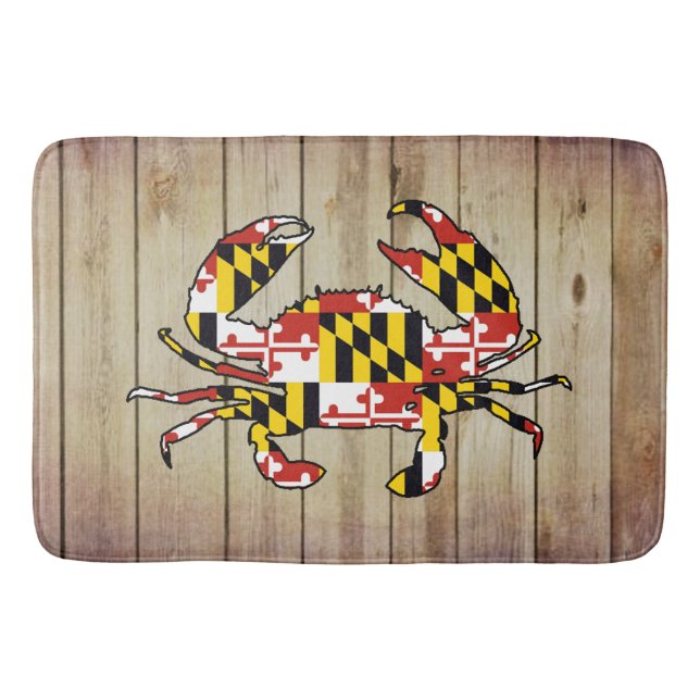 Tapis De Bain Drapeau Wood Maryland (Devant)