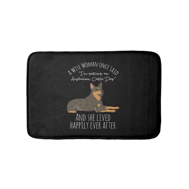 Tapis De Bain Drôle citation de chien de bétail australien (Devant)