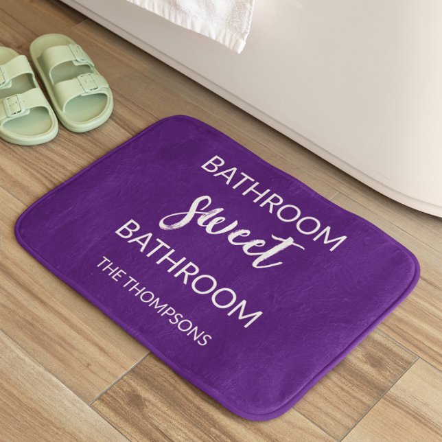 Tapis De Bain Drôle Citation Violet Bain Mat (Créateur téléchargé)