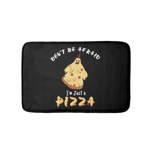 Tapis De Bain Drôle Costume de pizza Halloween Party (Devant)