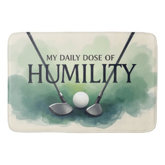 Tapis De Bain Drôle Golf Quotidien Dose D'Humilité