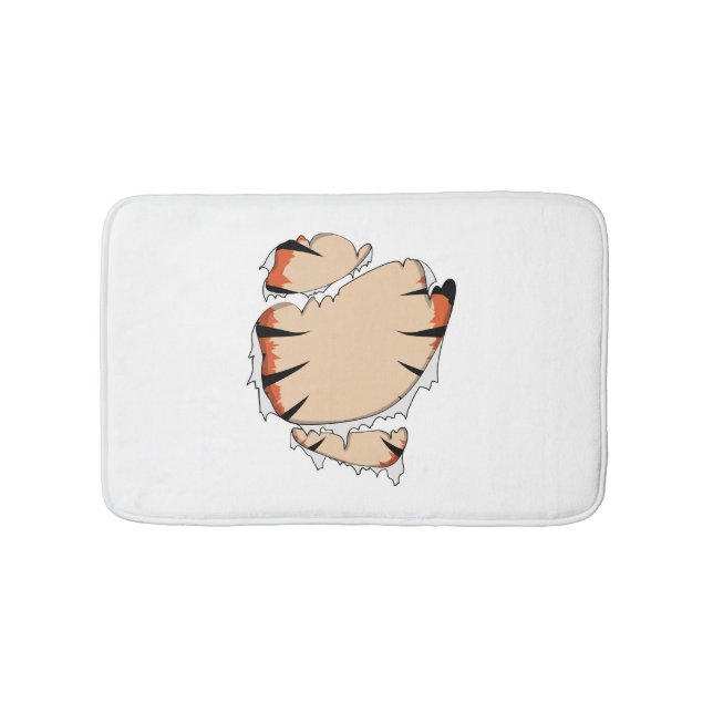 Tapis De Bain Drôle Halloween Cool Drôle Halloween pour Tiger (Devant)