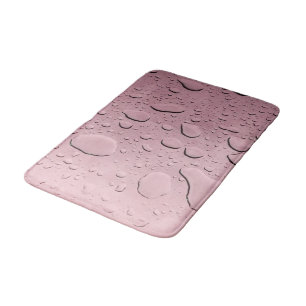 Tapis De Bain Droplet d'eau Motifs Abstraits Métallurgie Rose Or
