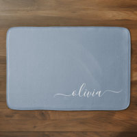 Dusty Blue minimaliste moderne Monogramme élégant