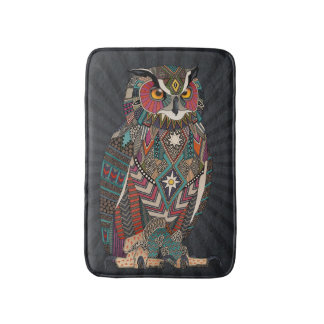 Tapis De Bain eagle owl dark