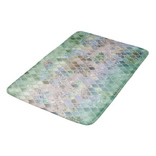 Tapis De Bain Échelle de Parties scintillant de sirène d'été #10