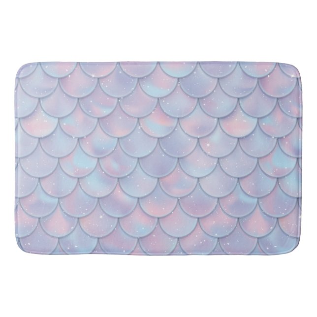 Tapis De Bain Échelles de scintillement de sirène (Devant)