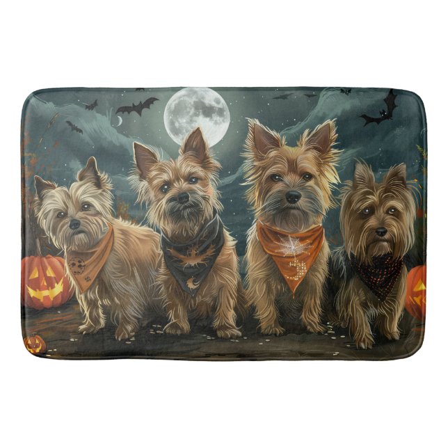 Tapis De Bain Éffrayant australien Terrier Halloween (Devant)