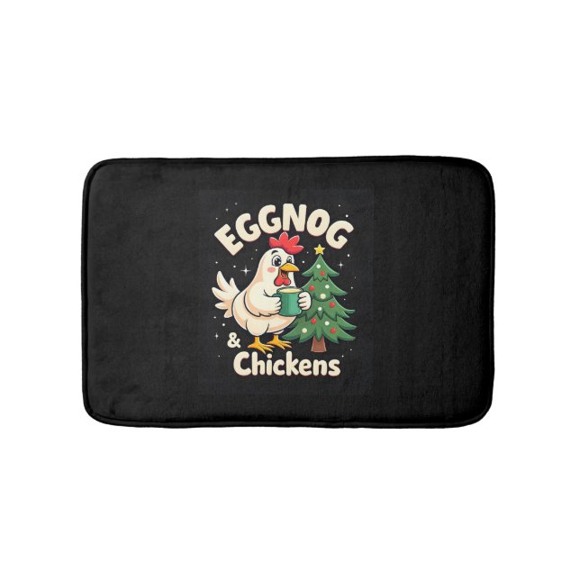 Tapis De Bain Eggnog & Poulets (Devant)