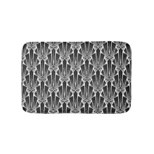 Tapis De Bain Élégant art sombre déco éléments géométriques abst