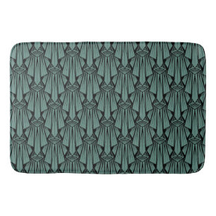 Tapis De Bain Élégant art sombre déco éléments géométriques abst