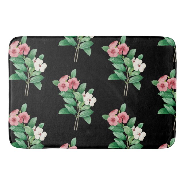 Tapis De Bain Élégant bain floral (Devant)