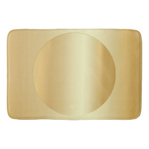 Tapis De Bain Élégant Faux Gold Custom Blank Modèle Glamor