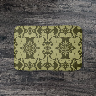 Tapis de bain élégant moderne fleuri de motif de