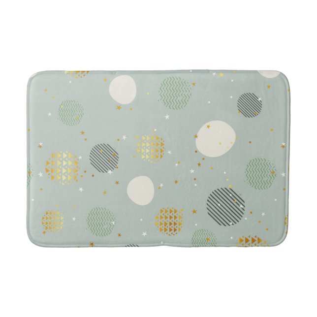 Tapis De Bain Élégant Motif de Noël Abstrait moderne (Devant)