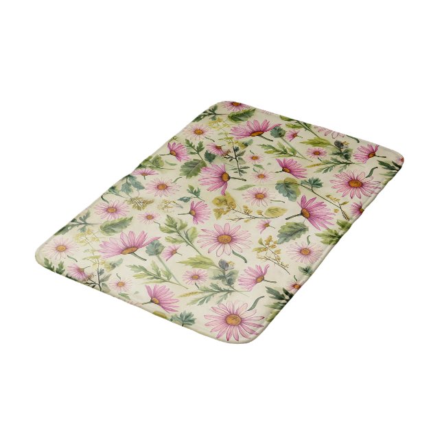 Tapis De Bain Élégant printemps floral (Angle)