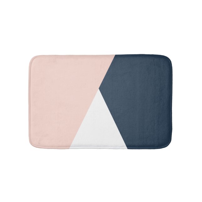 Tapis De Bain Élégant rougissent les triangles géométriques de (Devant)