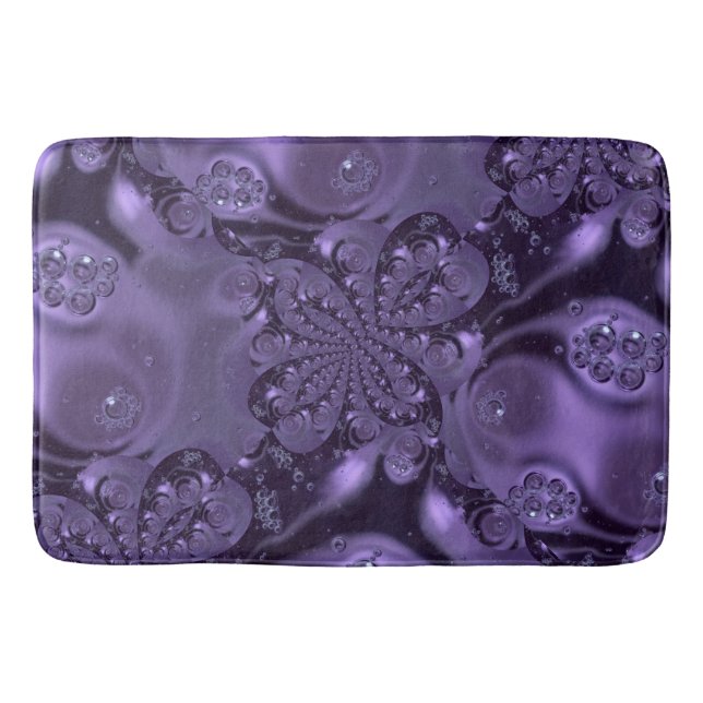 Tapis De Bain Élégante étincelle Royale Purple Liquide (Devant)